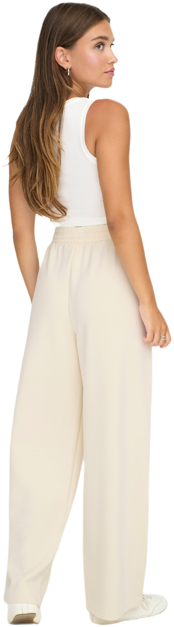 Штани жіночі ONLY Onlscarlett Wide Pant Swt Noos 15346400 XS молочніфото
