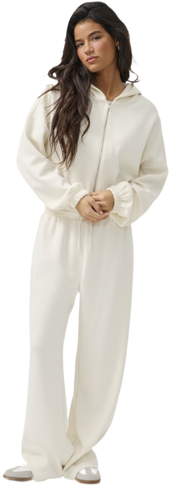 Штани жіночі ONLY Onlscarlett Wide Pant Swt Noos 15346400 XS молочніфото