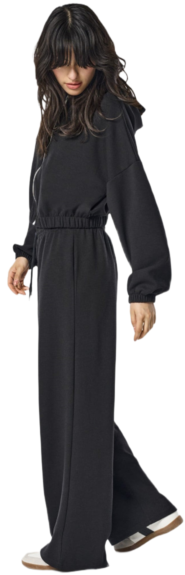 Штани жіночі ONLY Onlscarlett Wide Pant Swt Noos 15346400 S чорніфото