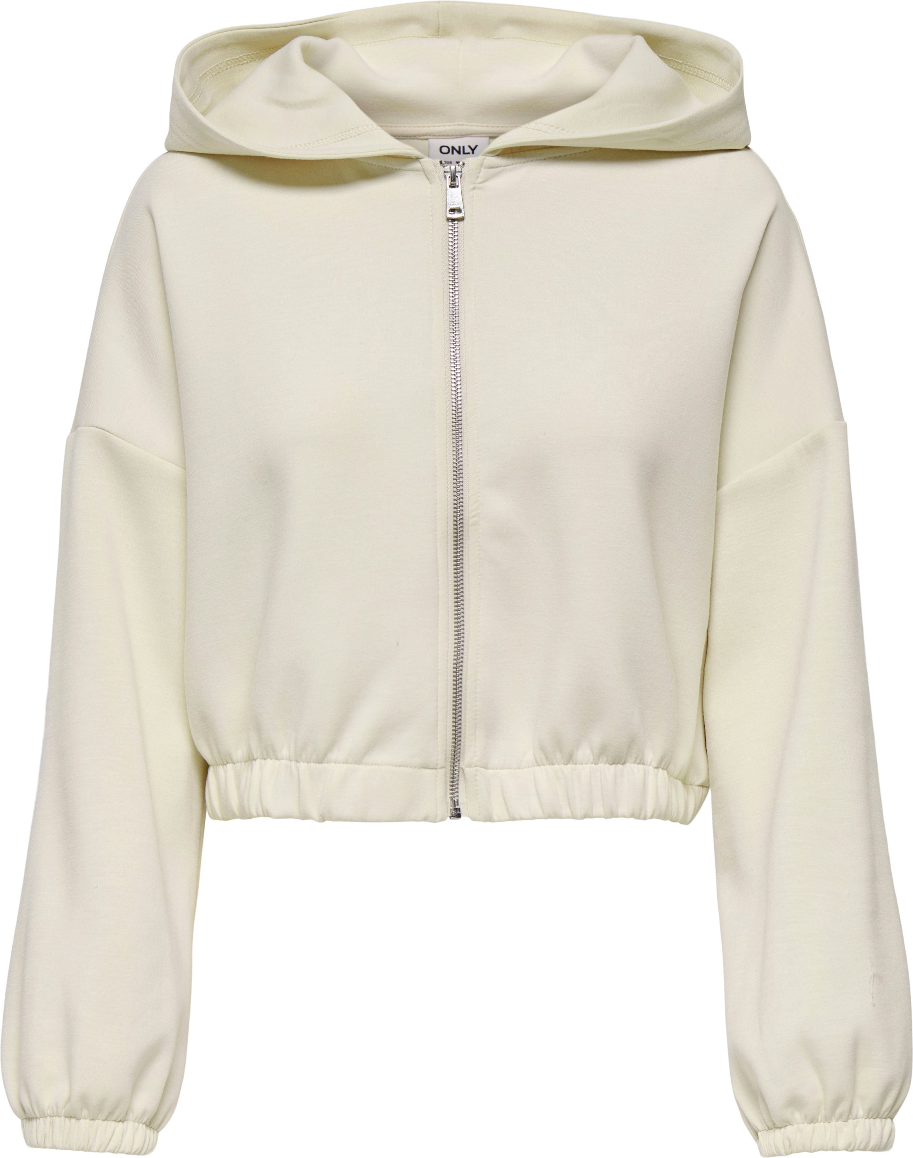 Толстовка женская ONLY Onlscarlett L/S Zip Hood Swt Noos 15346449 XS молочная фото 