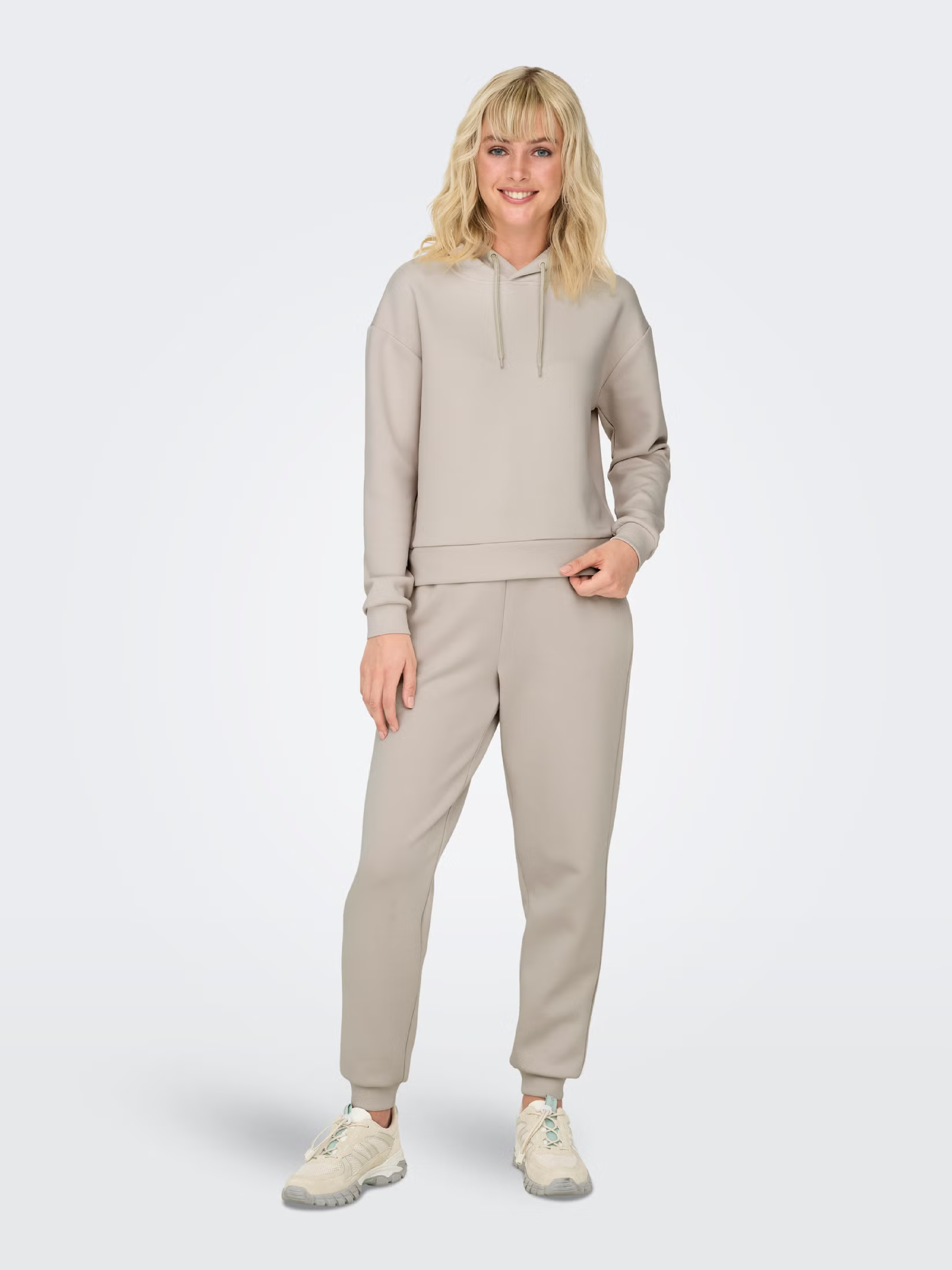 Худі жіноче Only Play Onplounge Hood Ls Swt Noos 15245850 L бежевефото