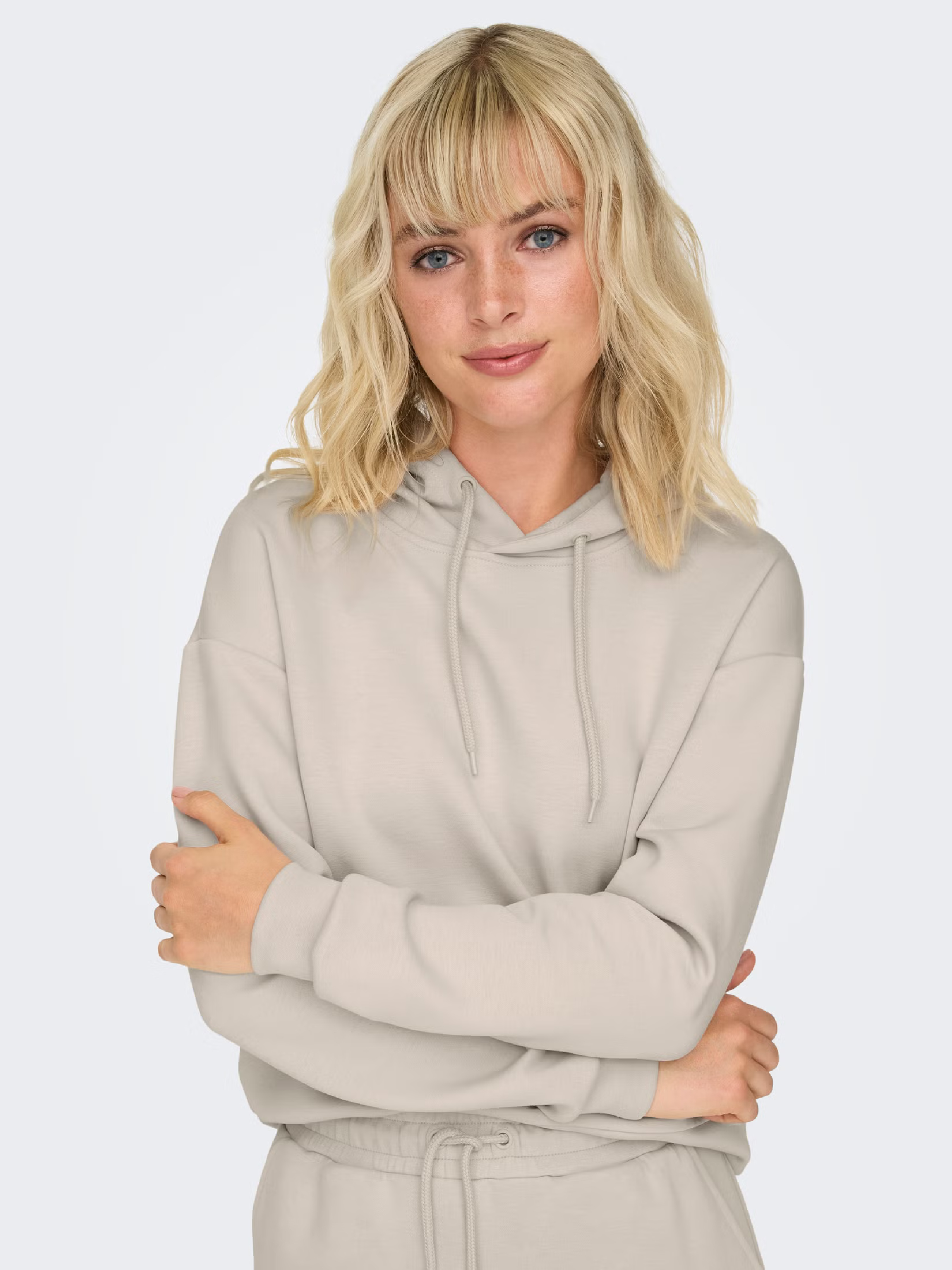 Худі жіноче Only Play Onplounge Hood Ls Swt Noos 15245850 L бежевефото