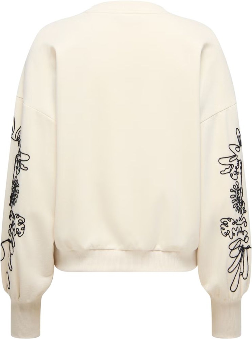 Світшот жіночий ONLY Onlbrooke L/S O-Neck Detail Swt 15363824 XS бежевийфото
