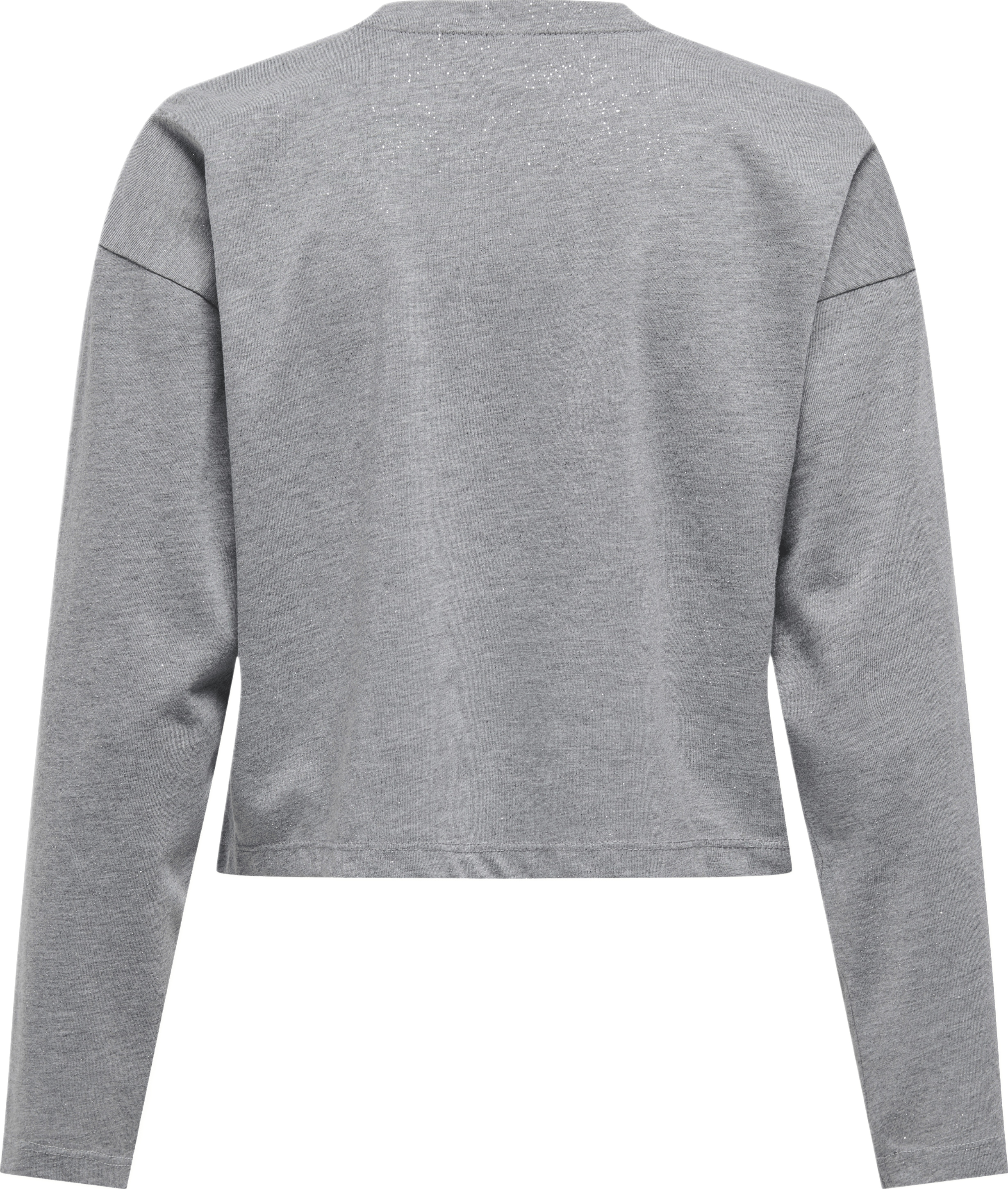 Лонгслив женский ONLY Onlmelle L/S Glitter Top Jrs 15357717 L светло-серый фото 