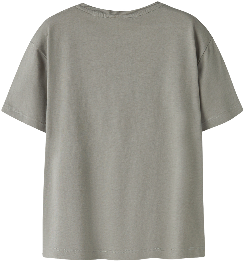 Футболка бавовняна дитяча Name it Nkmvilogo Ss Nreg Top 13234714 146-152 темно-сірафото
