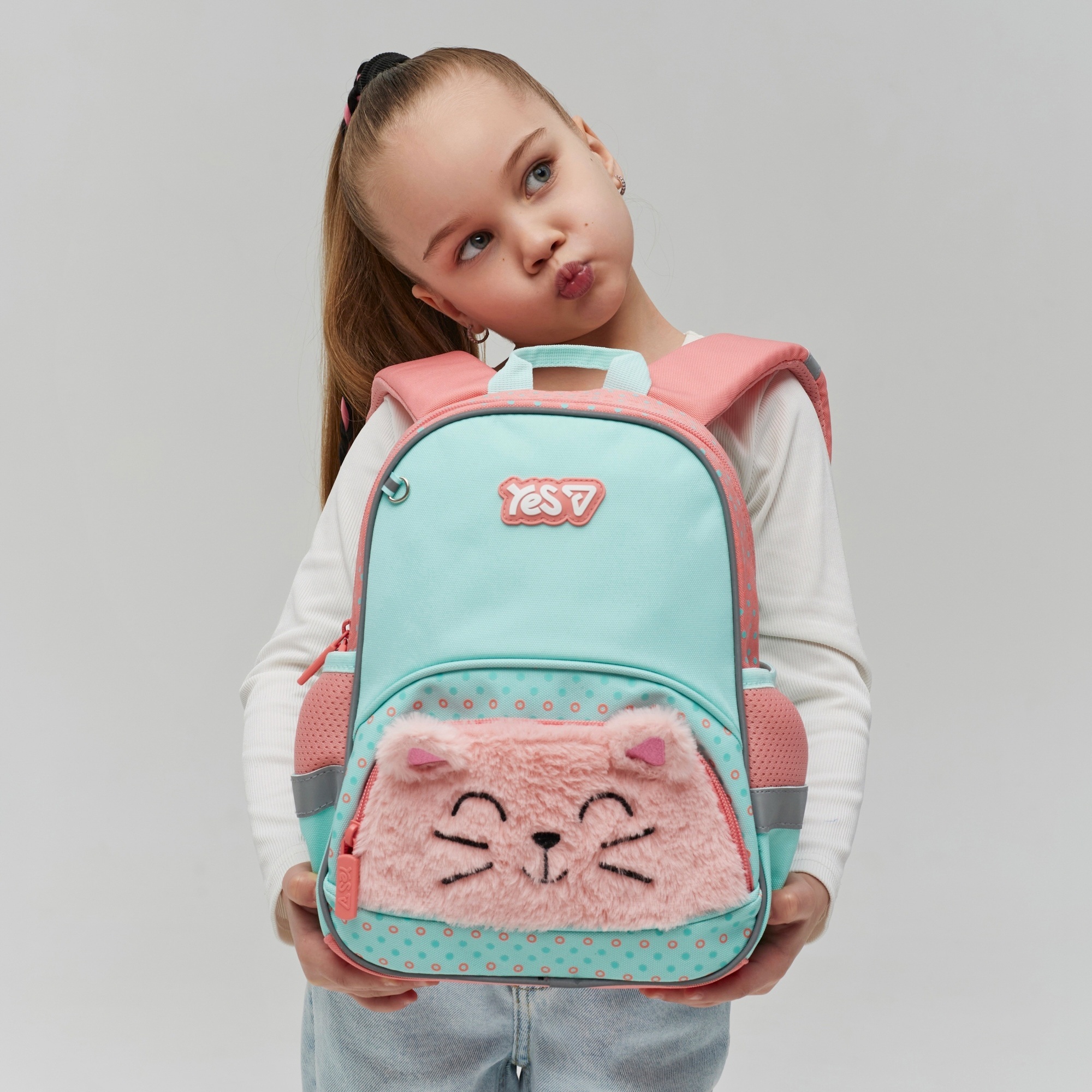 Рюкзак дитячий Yes K-34XS Smiling Kitty (550441) фото