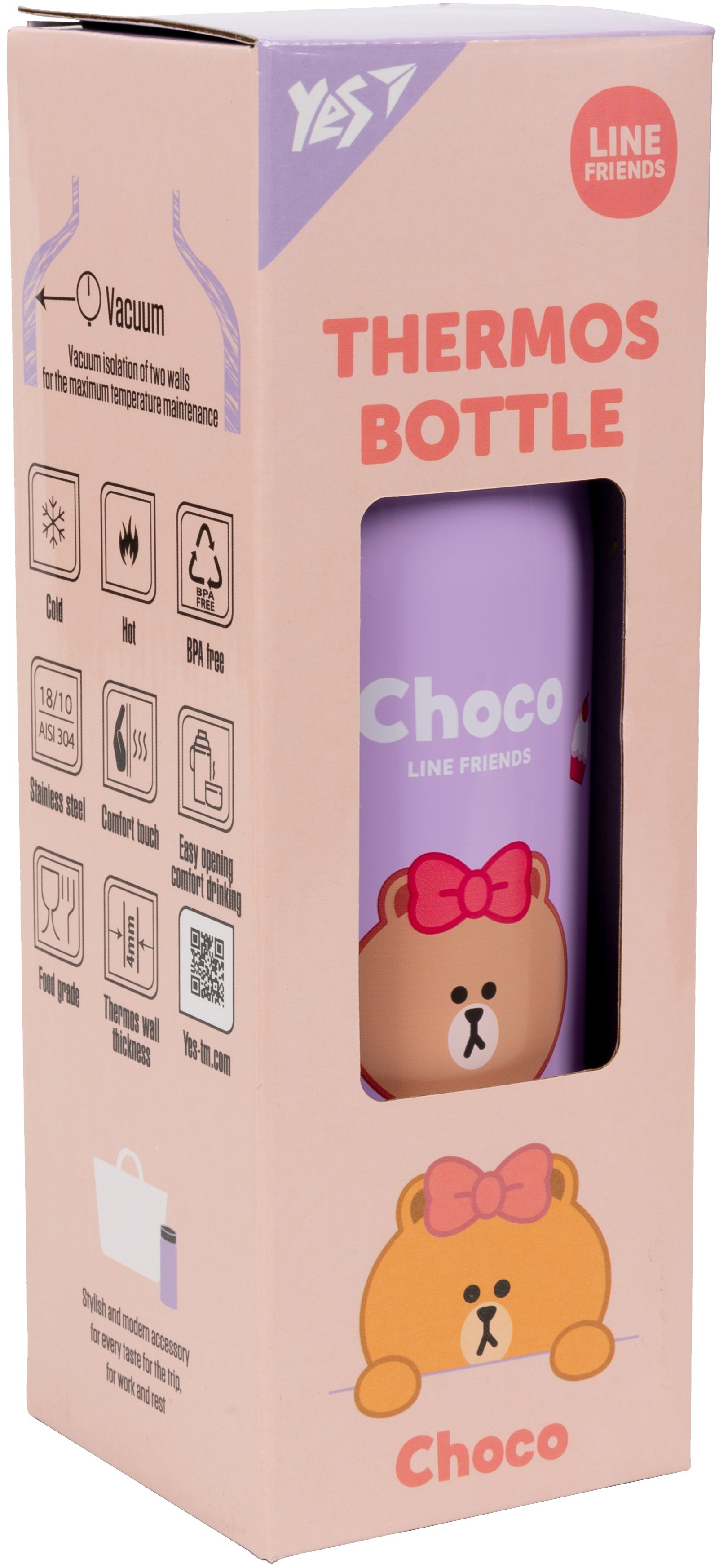 Термос YES Line friends 350 мл (707943)фото