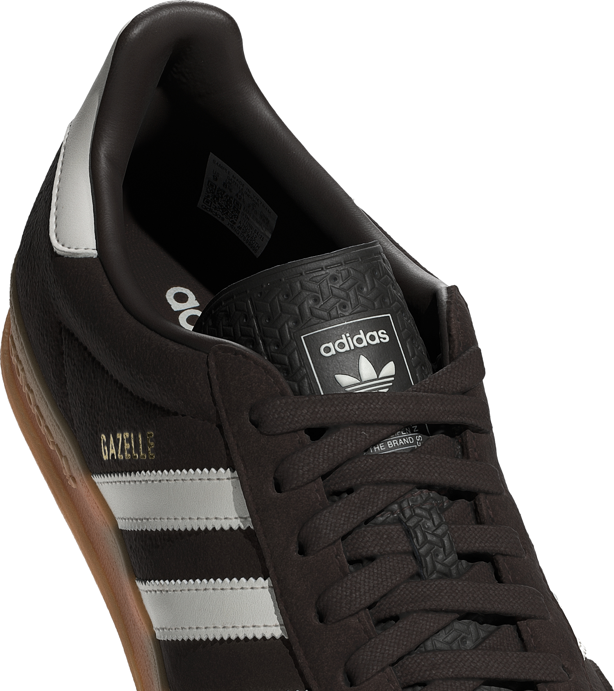 Кеды Adidas Gazelle Indoor HQ5152 36 (3,5 UK) темно-коричневые фото 8