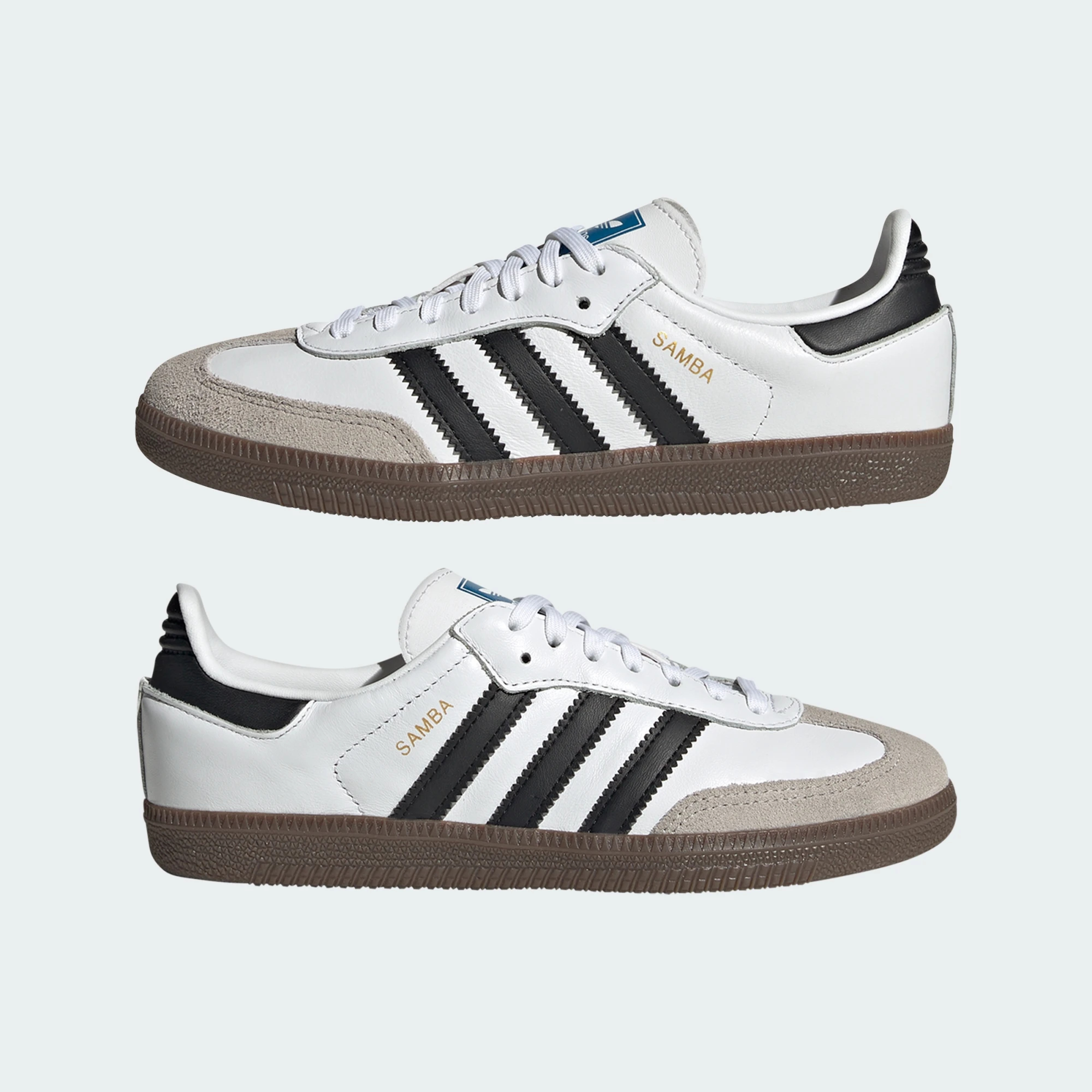 Кеды детские Adidas Samba OG C IE3677 28 (28 UK) белые фото 