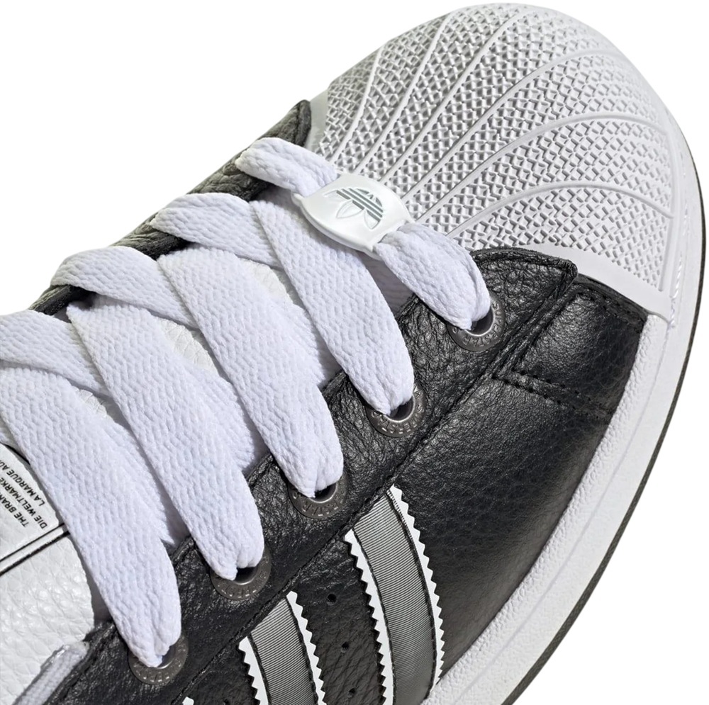 Кеды подростковые Adidas Superstar II J JQ0314 40 (6,5 UK) черные фото 