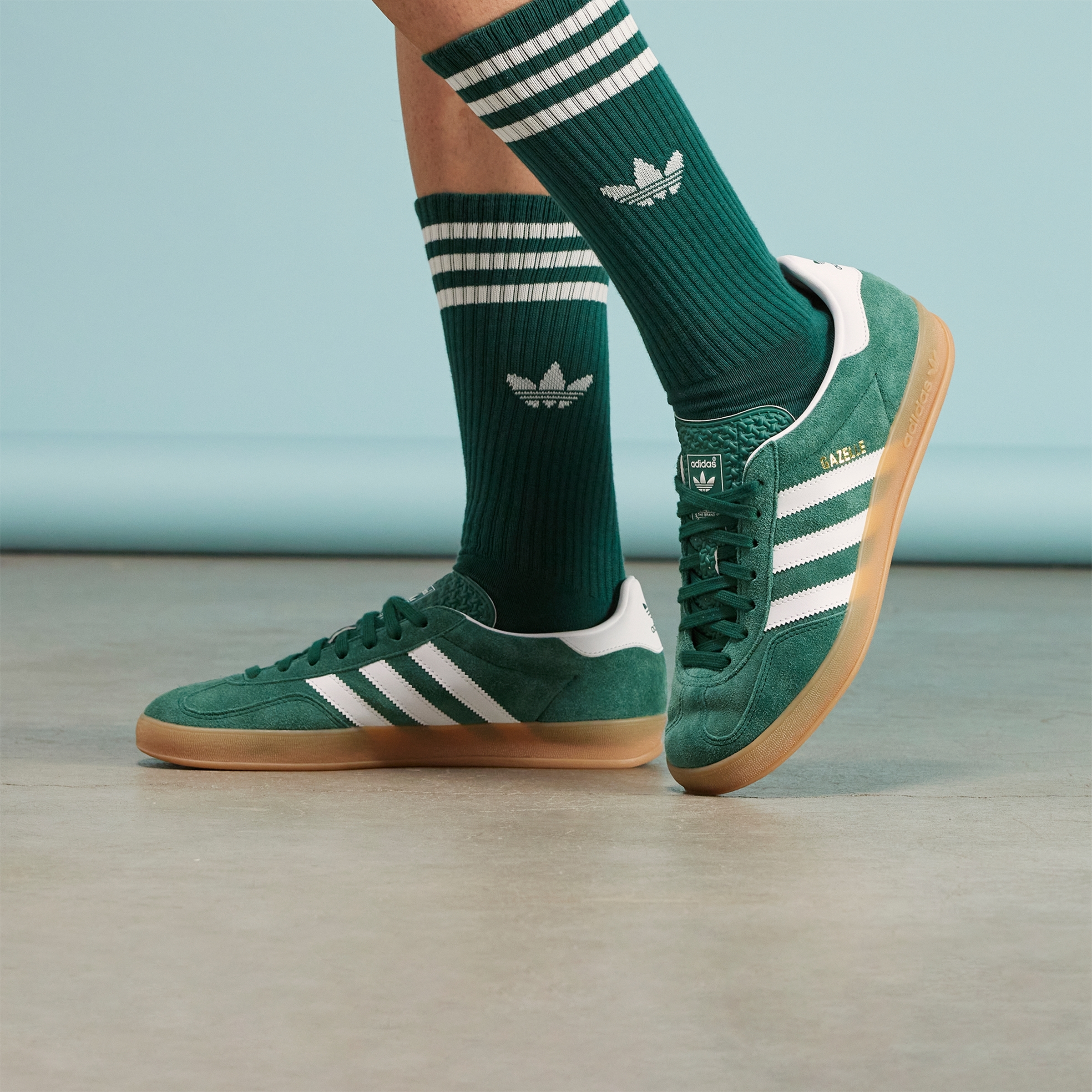 Кеди Adidas Gazelle Indoor JI2062 46 (11 UK) темно-зеленіфото