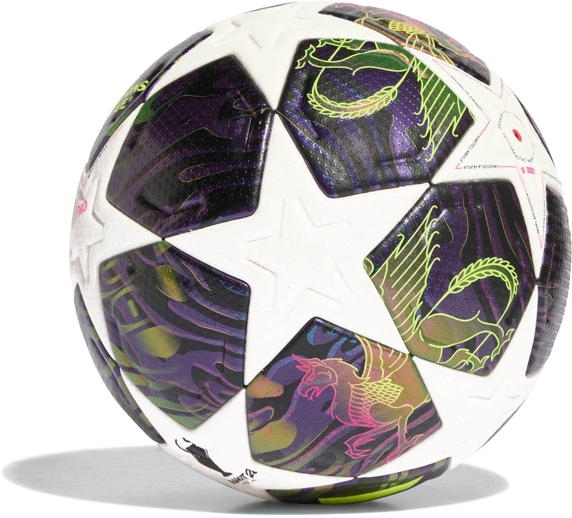 Мяч футбольный Adidas UCL Pro Finale 2025-2026 Budapest OMB JX9077 5 Белый (4068815110105) фото 