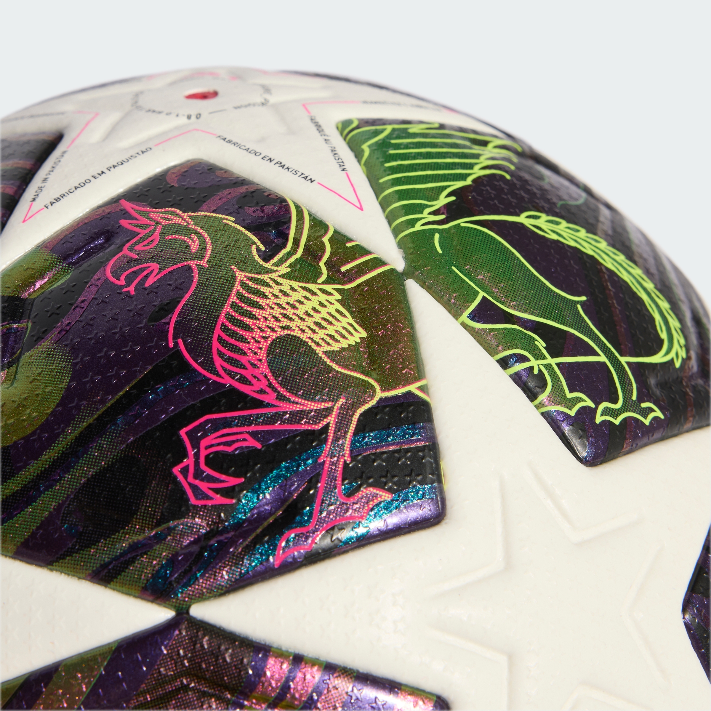 Мяч футбольный Adidas UCL Pro Finale 2025-2026 Budapest OMB JX9077 5 Белый (4068815110105) фото 