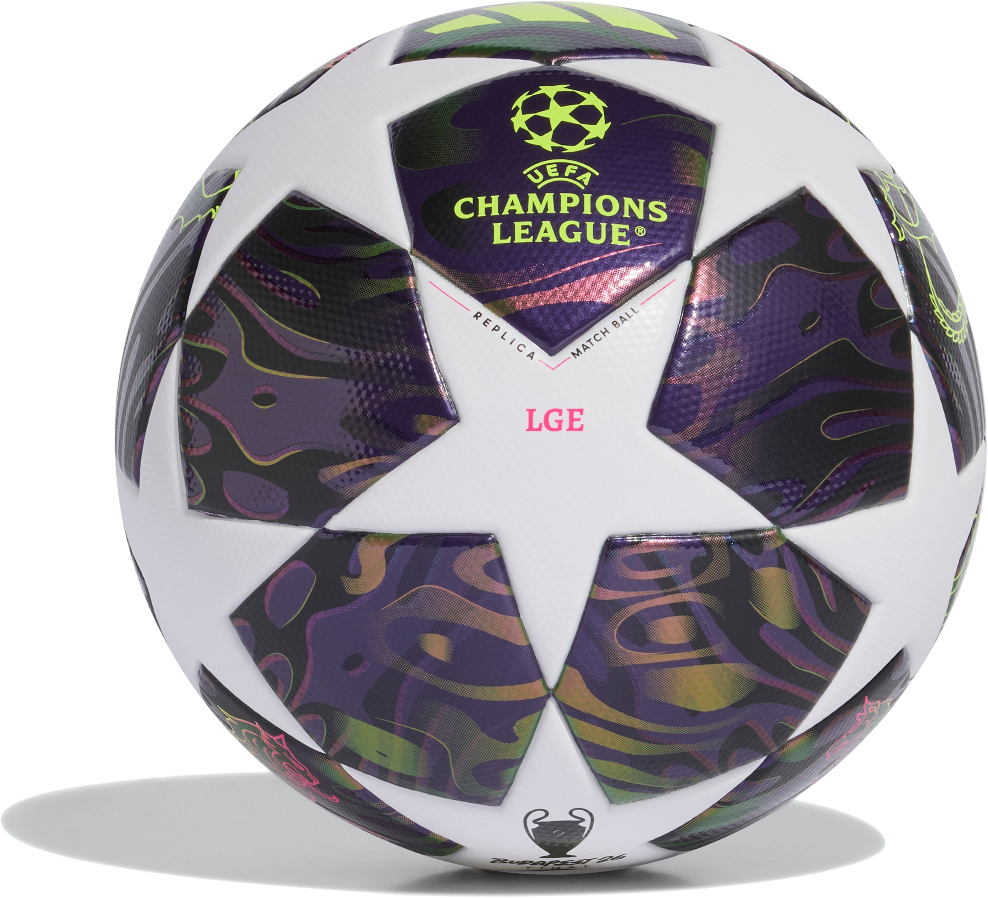 М'яч футбольний Adidas Ucl Lge F JX9095 5 Фіолетовий (4068815110204)фото