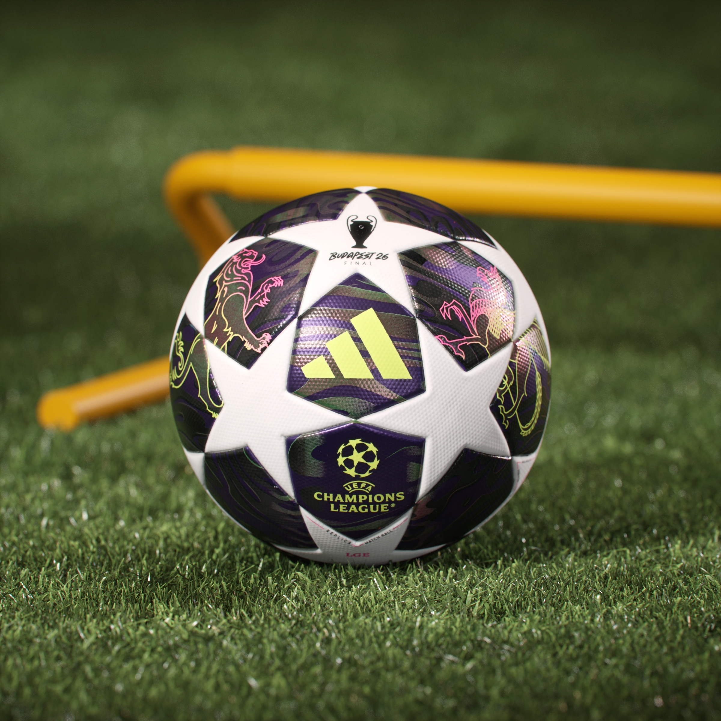 М'яч футбольний Adidas Ucl Lge F JX9095 5 Фіолетовий (4068815110204)фото