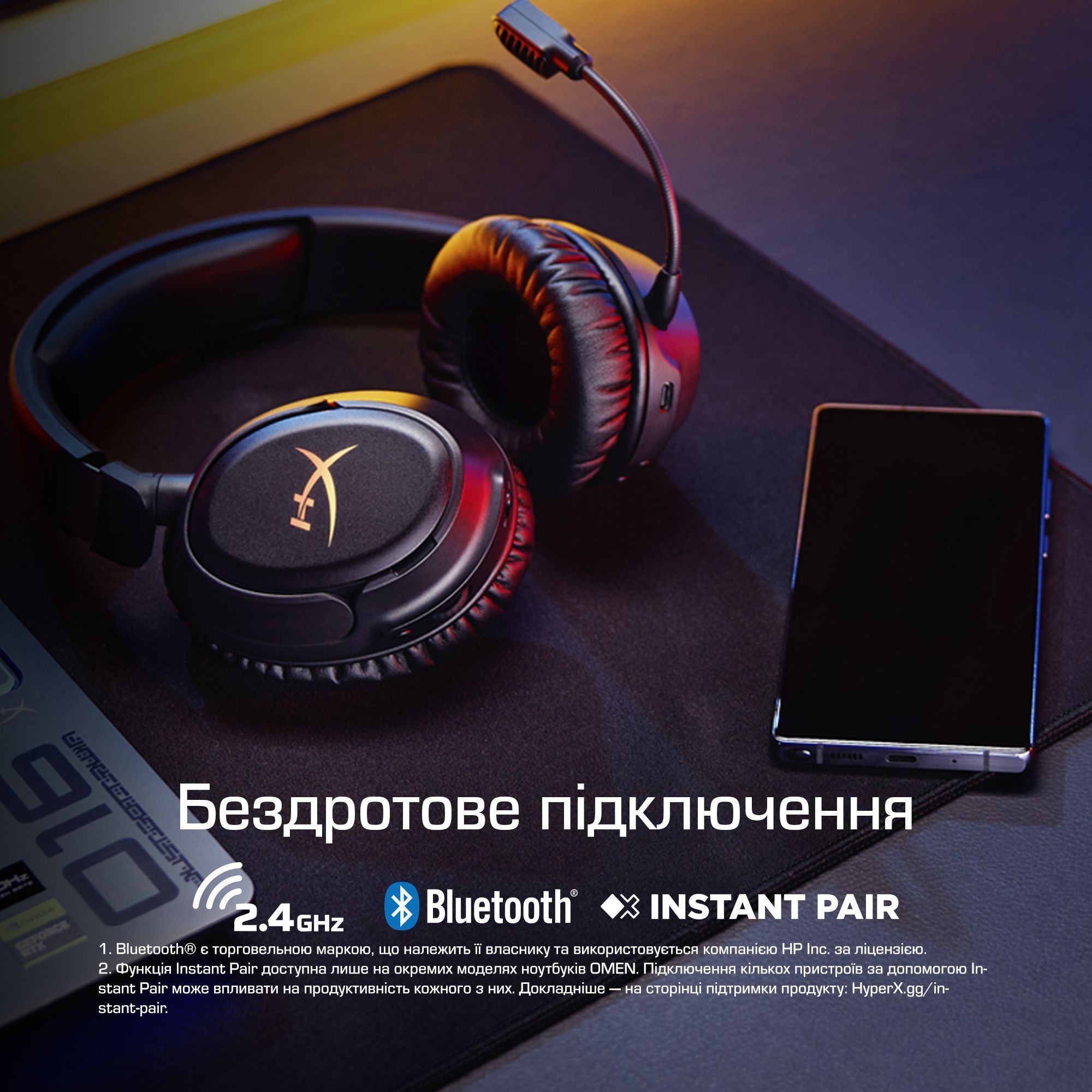 Игровая гарнитура HyperX Cloud Flight 2 Wireless White (B5VC5AA) фото 