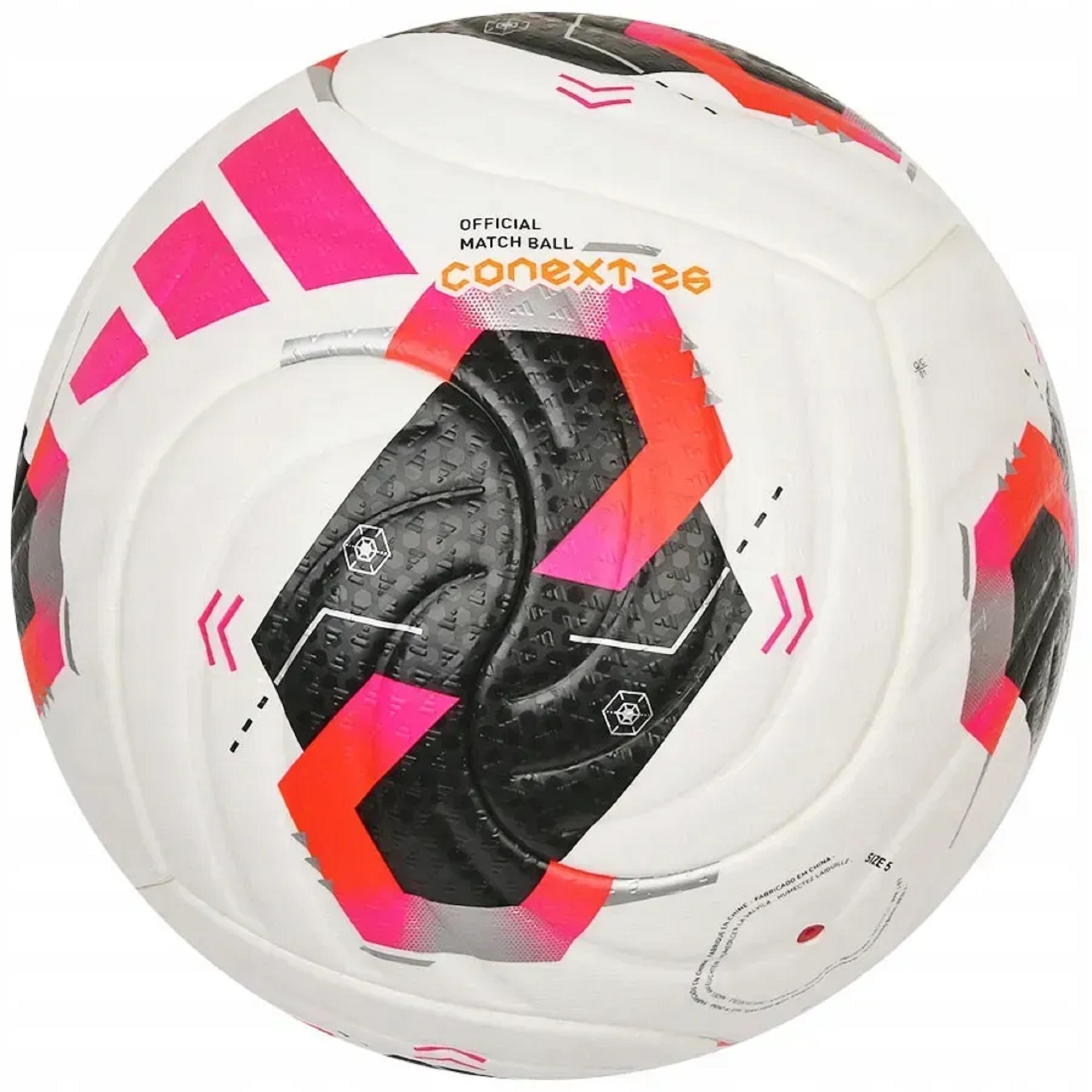 М’яч футбольний Adidas Conext 26 Pro KE5866 5 Біло-чорний (4068818518847)фото2