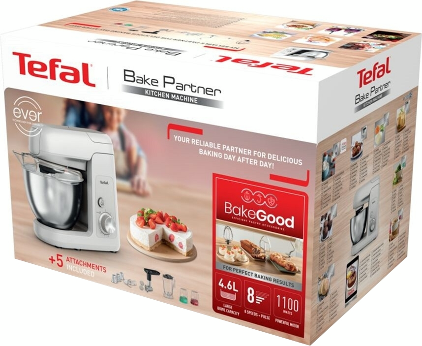 Кухонная машина Tefal Bake Partner QB525B38 + Набор для выпечки Tefal J175S504 фото 