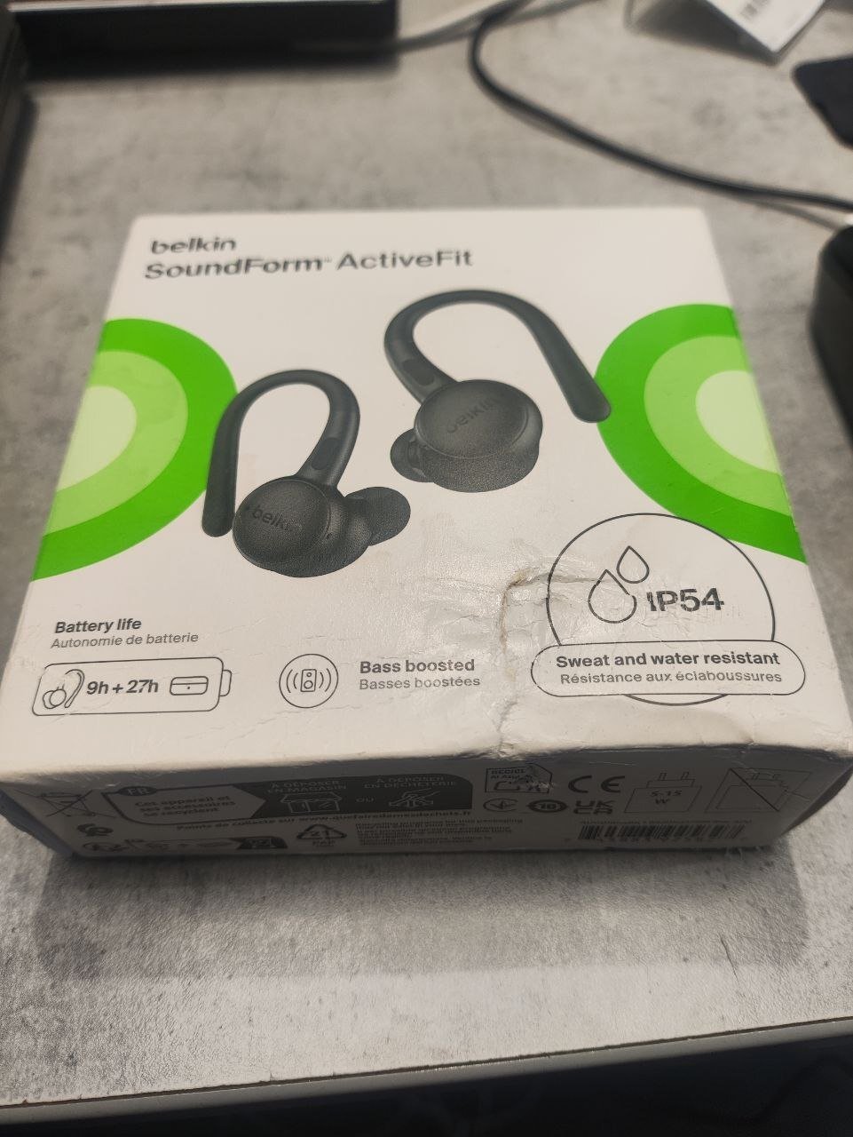 Навушники Belkin Soundform ActiveFit True Wireless Black (AUC016HQBK)фото2