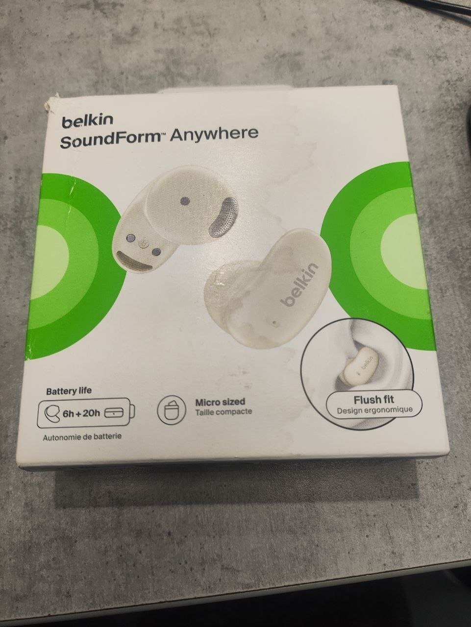Навушники Belkin Soundform Anywhere True Wireless Sand (AUC014HQCR)фото2
