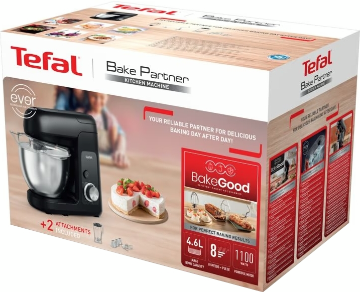 Кухонная машина Tefal Bake Partner QB522838 + Набор для выпечки Tefal J175S504 фото 13
