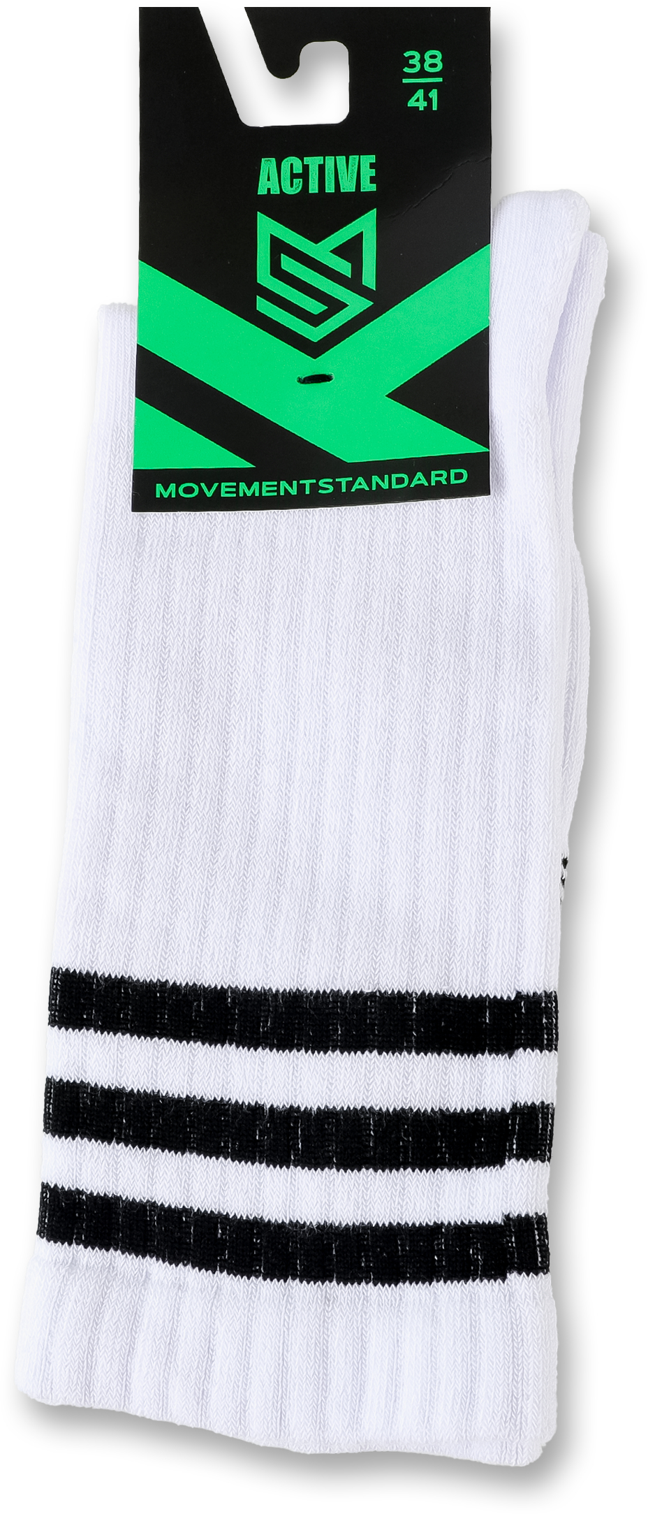Носки MovementStandard MS M0350S 38-41 белые/черные фото4