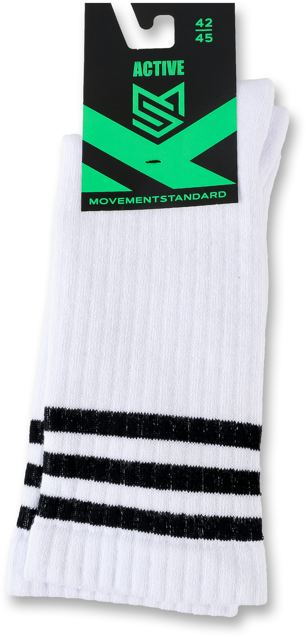 Носки MovementStandard MS M0350S 42-45 белые/черные фото4