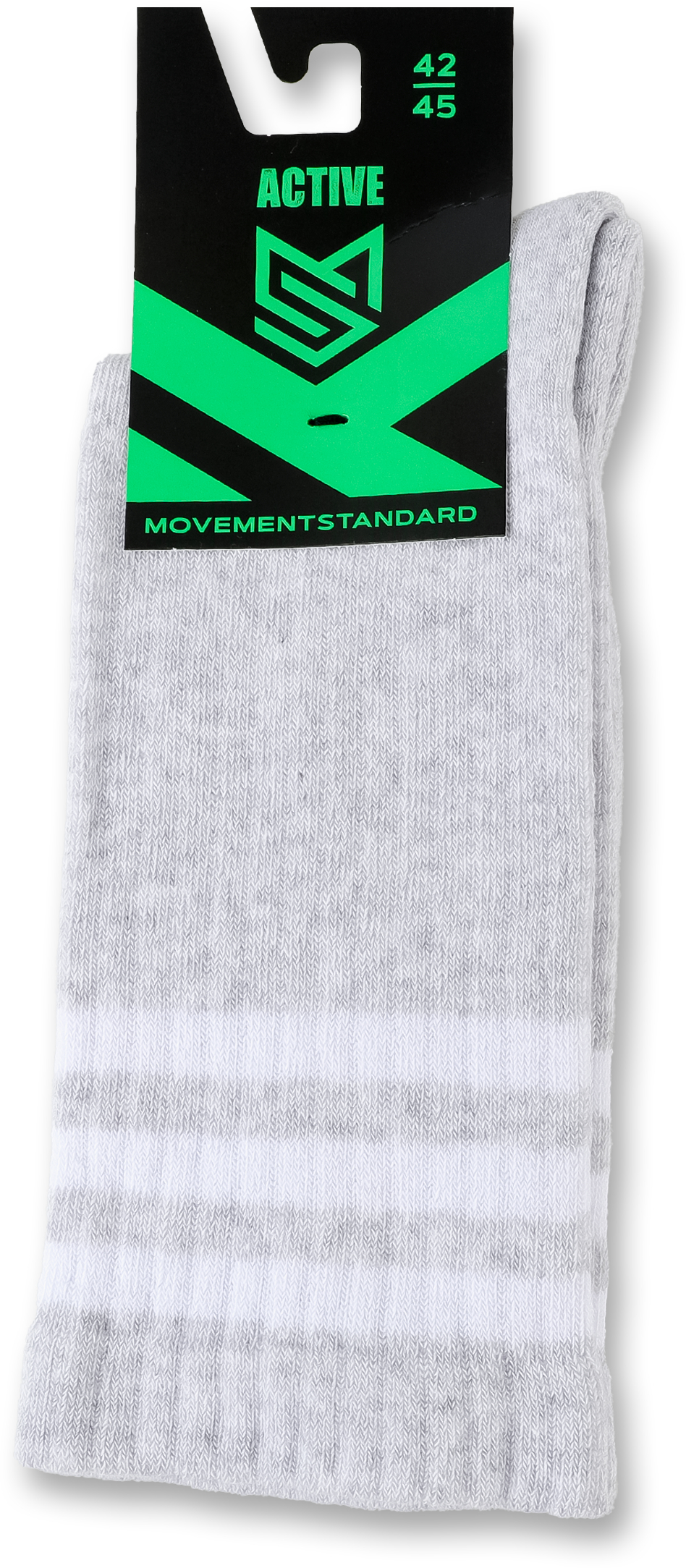 Носки MovementStandard MS M0350S 42-45 серые/белые фото4