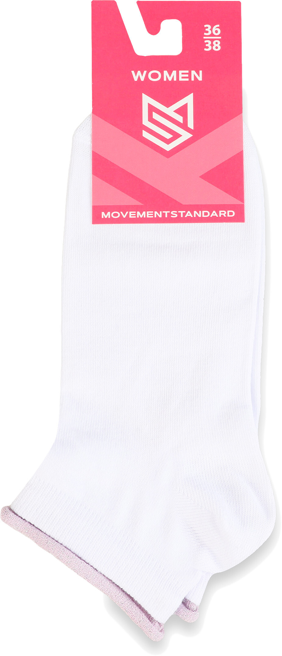 Носки женские MovementStandard MS M0116S 39-41 белые/сиреневые фото2