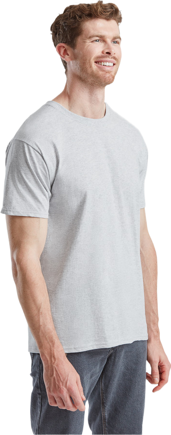 Футболка бавовняна чоловіча Fruit of the Loom Valueweight 61036009 М сіра фото3