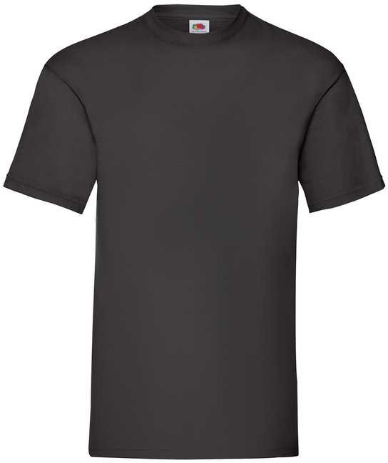 Футболка бавовняна чоловіча Fruit of the Loom Valueweight 61036003 5XL чорна фото5