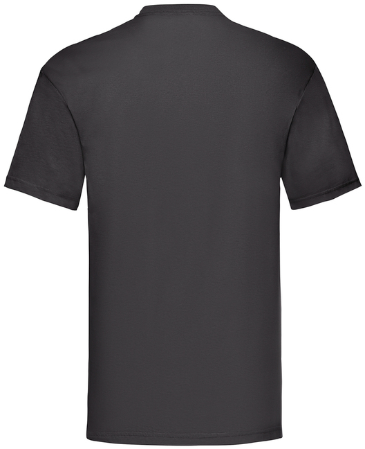 Футболка бавовняна чоловіча Fruit of the Loom Valueweight 61036003 5XL чорна фото6