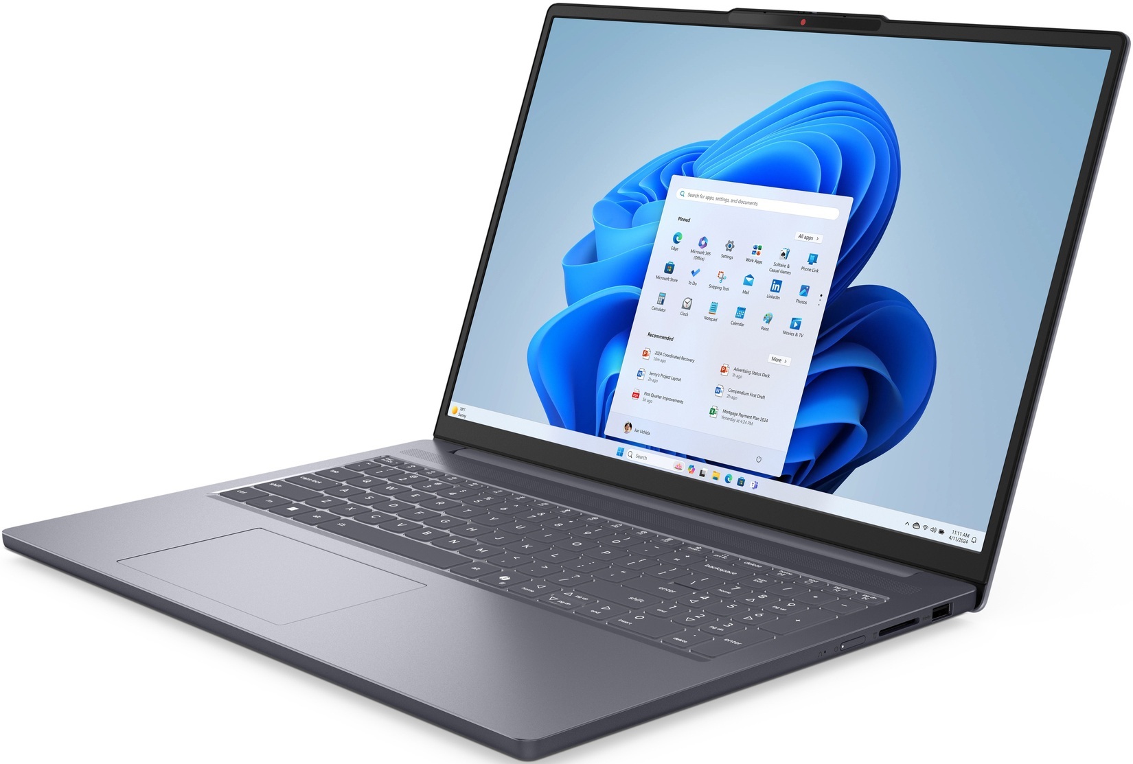 LENOVO IdeaPad Slim 3 16ARP10 Luna Grey (83K800E6RA) фото 3