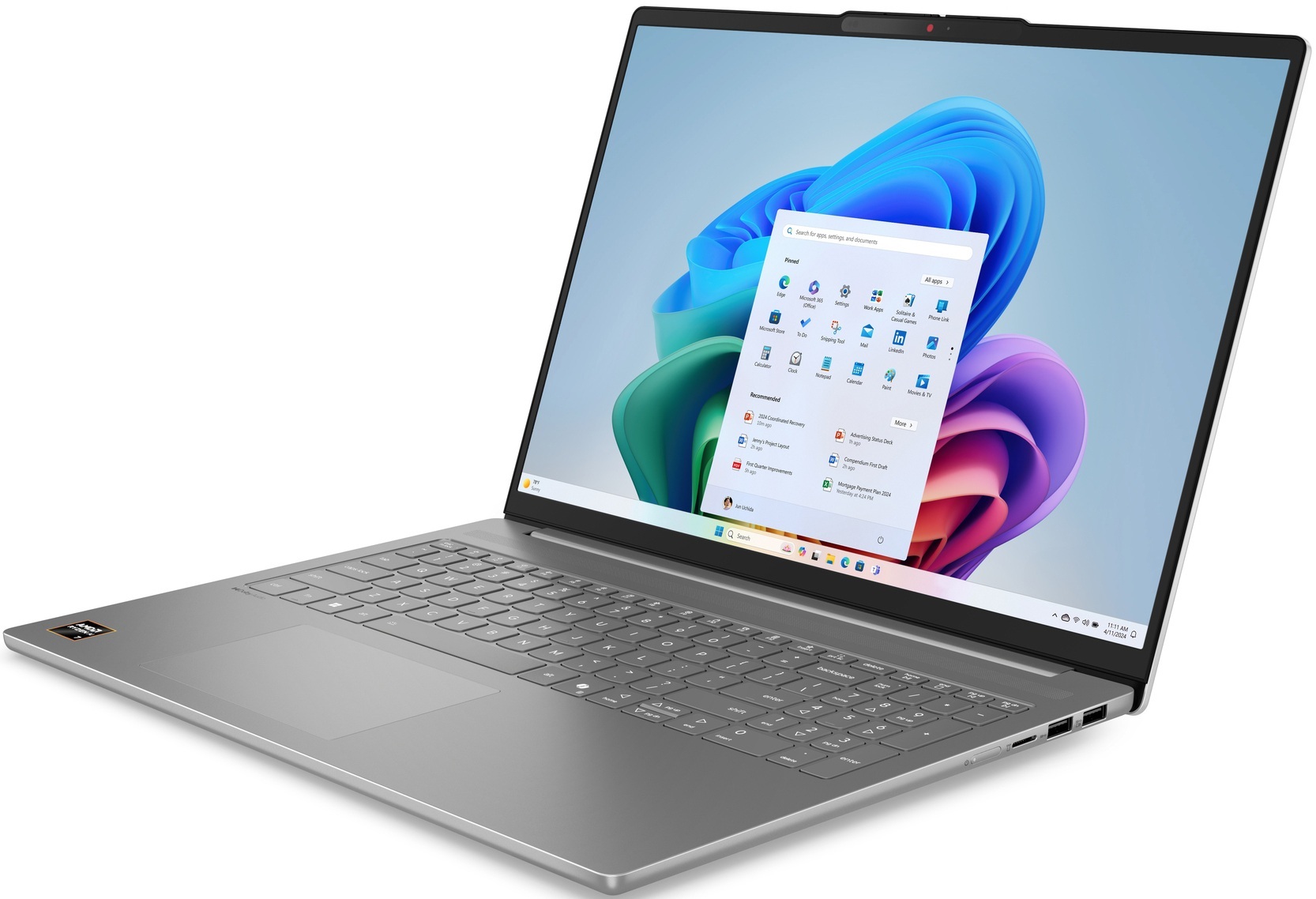 LENOVO IdeaPad Slim 5 16ARP10 Luna Grey (83HU004NRA)фото