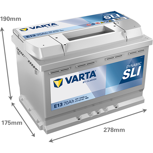 Акумулятор Varta Dynamic SLI 12В 70Аг 640А R+ (570409064)фото3