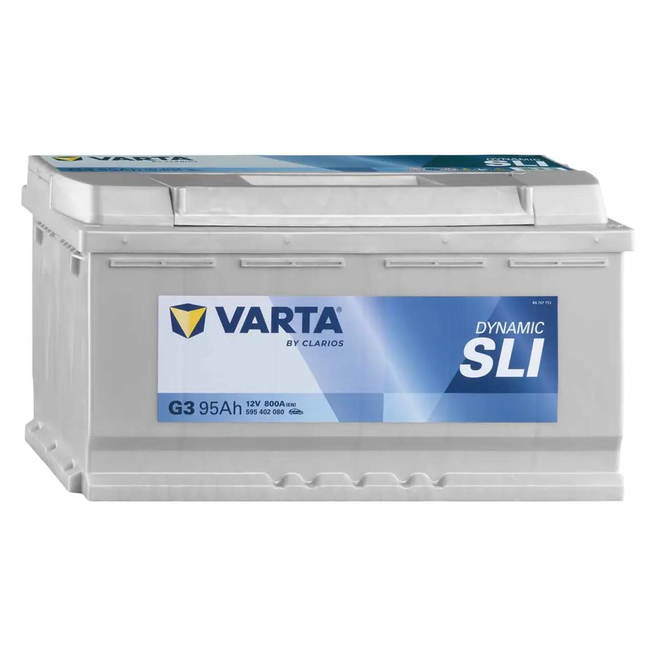 Аккумулятор Varta Dynamic SLI 12В 95Ач 800А R+ (595402080) фото 2