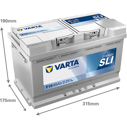 Акумулятор Varta Dynamic SLI 12В 85Аг 800А R+ (585400080)фото