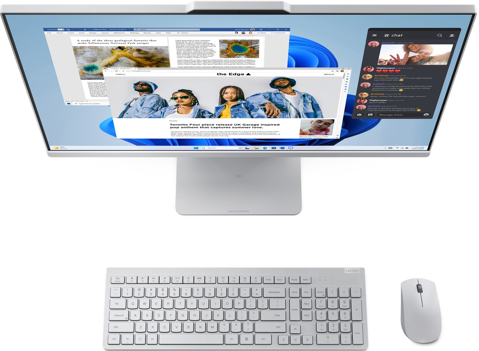Моноблок 27" LENOVO Ideacentre AIO 27ARR9 Cloud Grey (F0HQ007VUO) фото 4