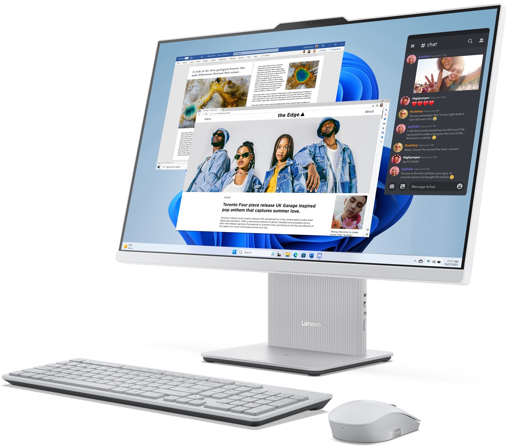 Моноблок 27" LENOVO Ideacentre AIO 27ARR9 Cloud Grey (F0HQ007VUO) фото 3