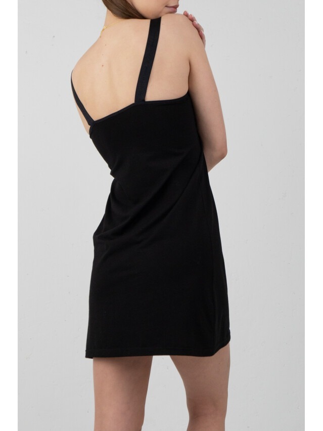 Ночная рубашка женская Elegante El 1545 S черная фото4
