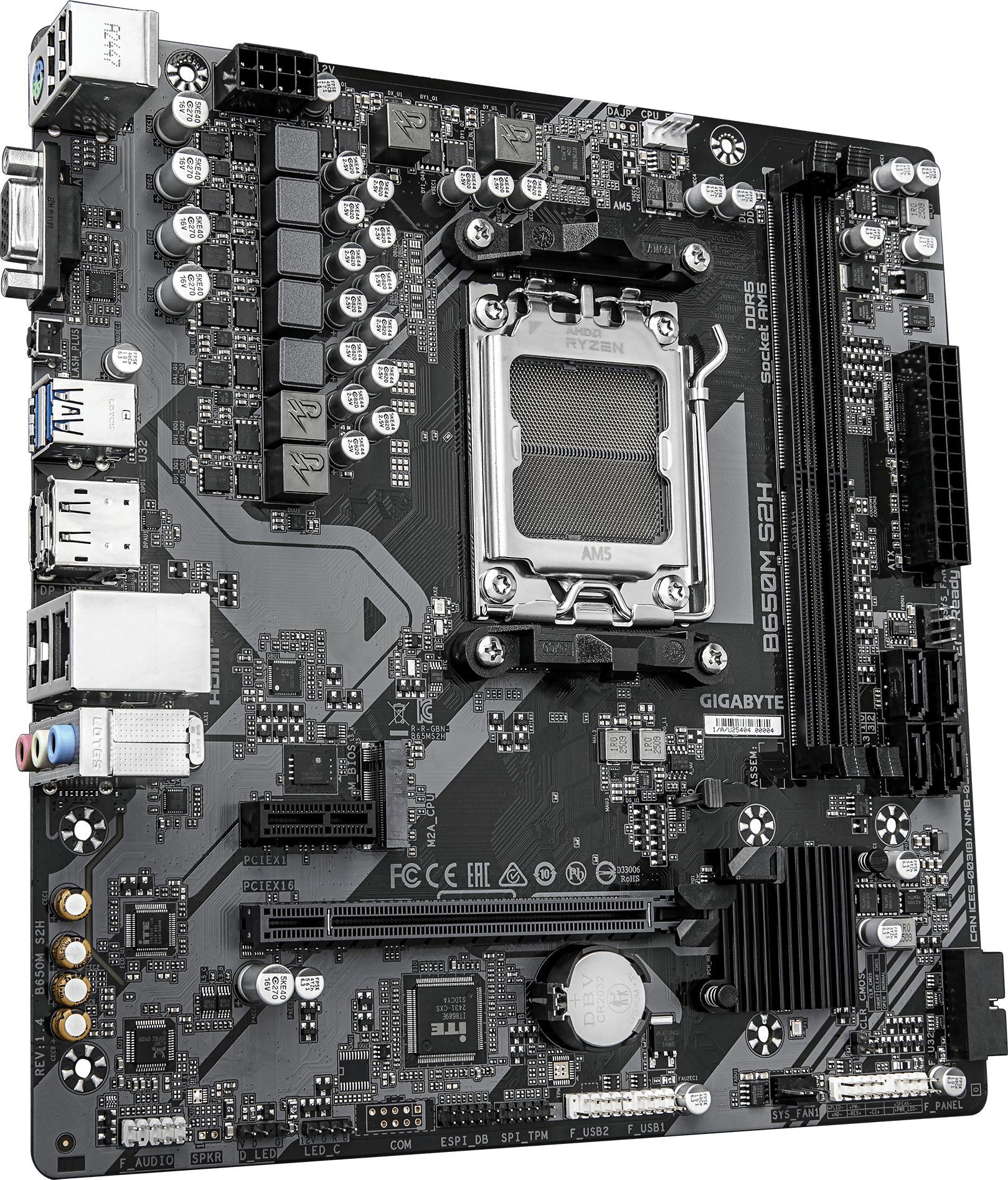 Материнская плата GIGABYTE B650M S2H 1.4 (B650M S2H 1.4) фото