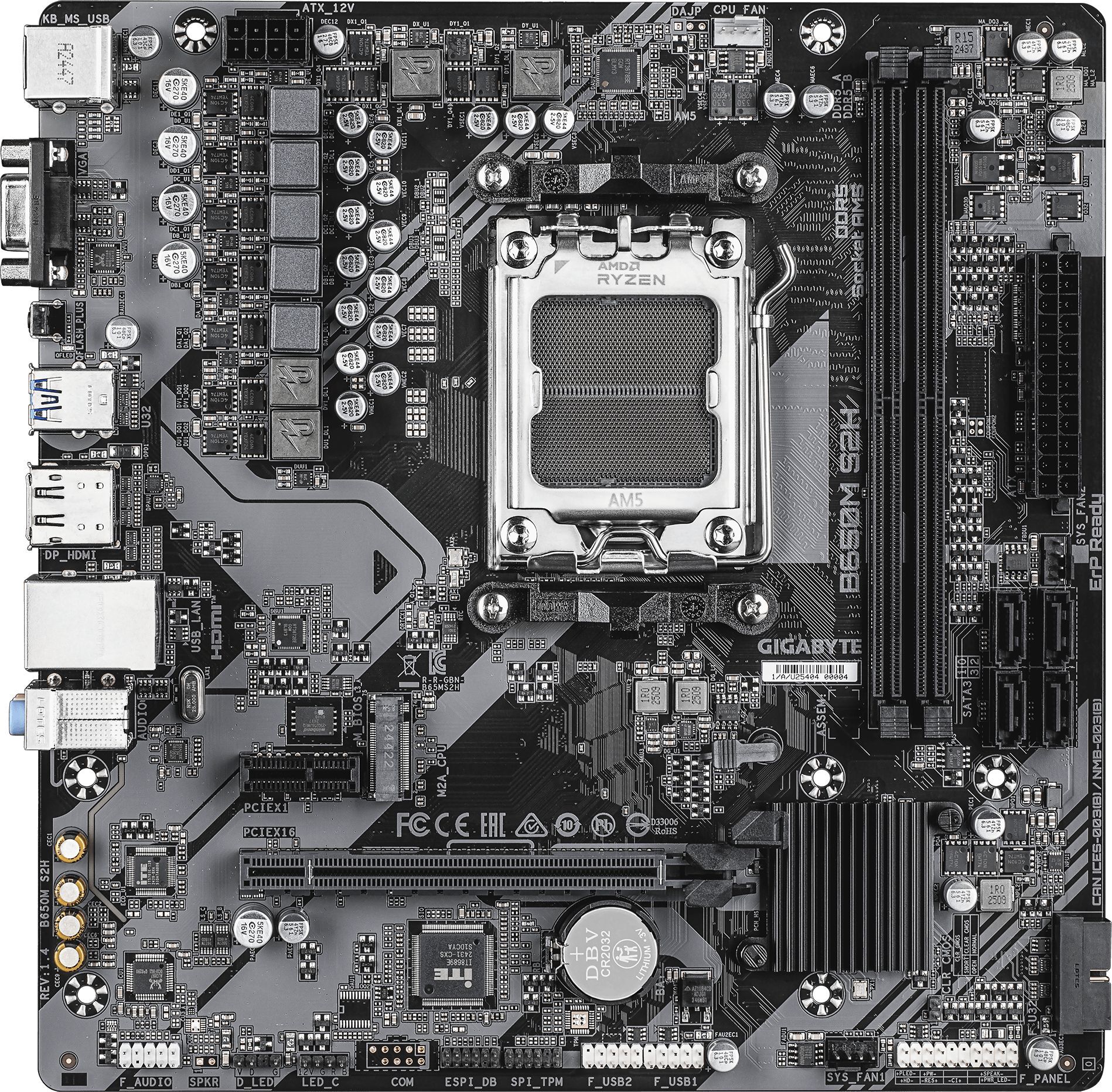 Материнская плата GIGABYTE B650M S2H 1.4 (B650M S2H 1.4) фото