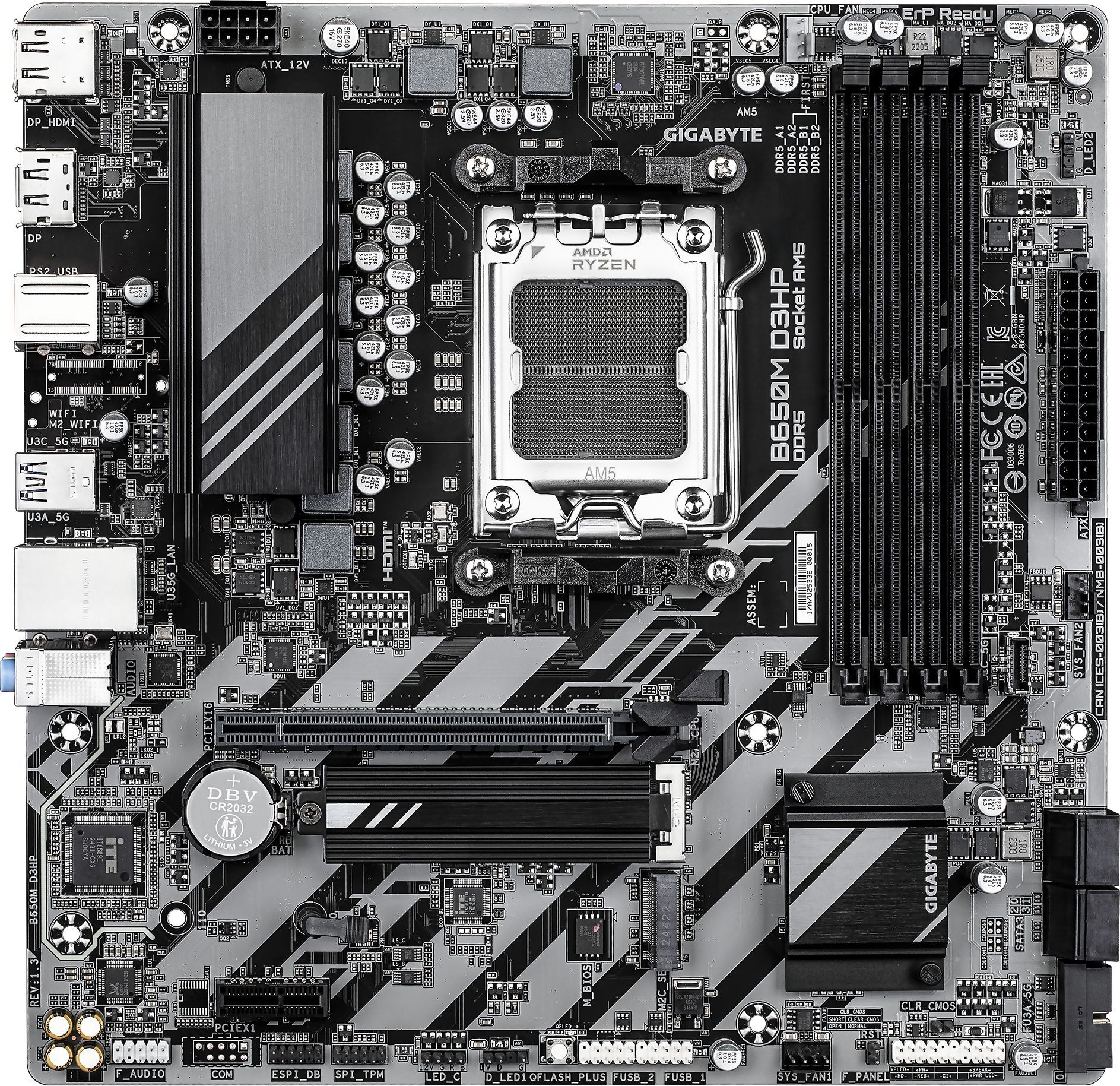 Материнская плата GIGABYTE B650M D3HP 1.3 (B650M D3HP 1.3) фото2