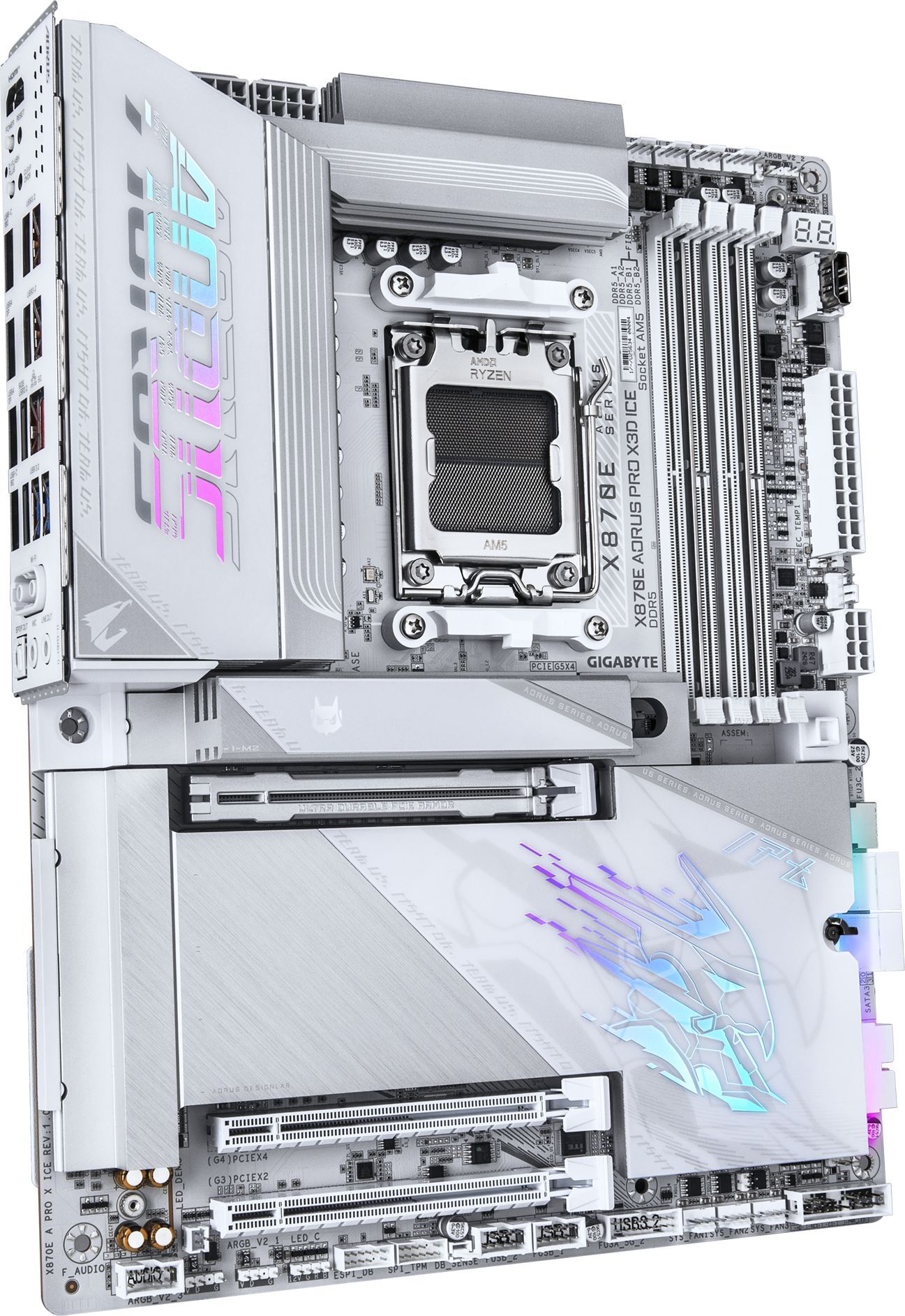 Материнская плата GIGABYTE X870E AORUS PRO X3D ICE (X870E A PRO X ICE) фото 3
