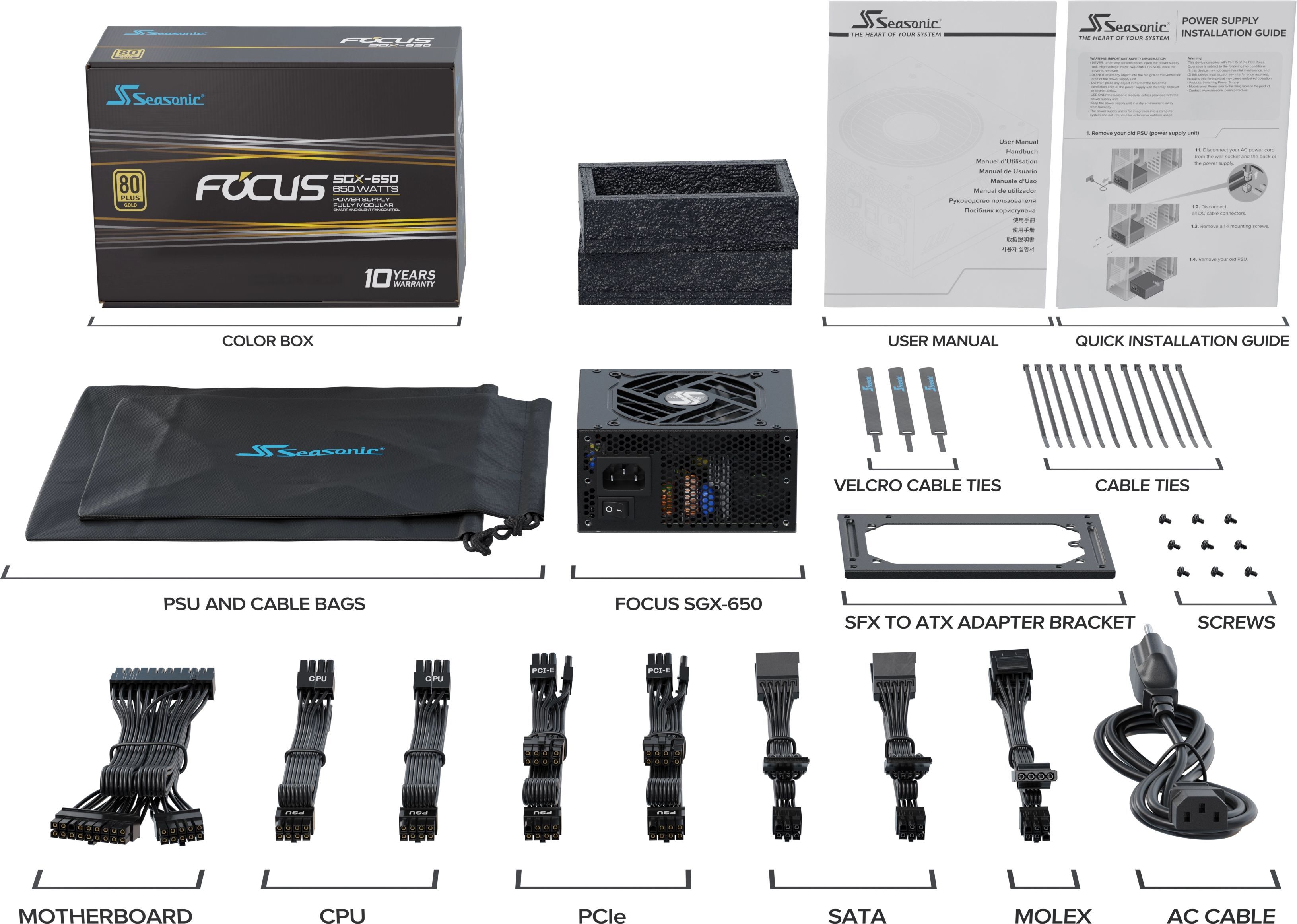 Блок питания SEASONIC 650W FOCUS-SGX-650 (FOCUS-SGX-650) фото 