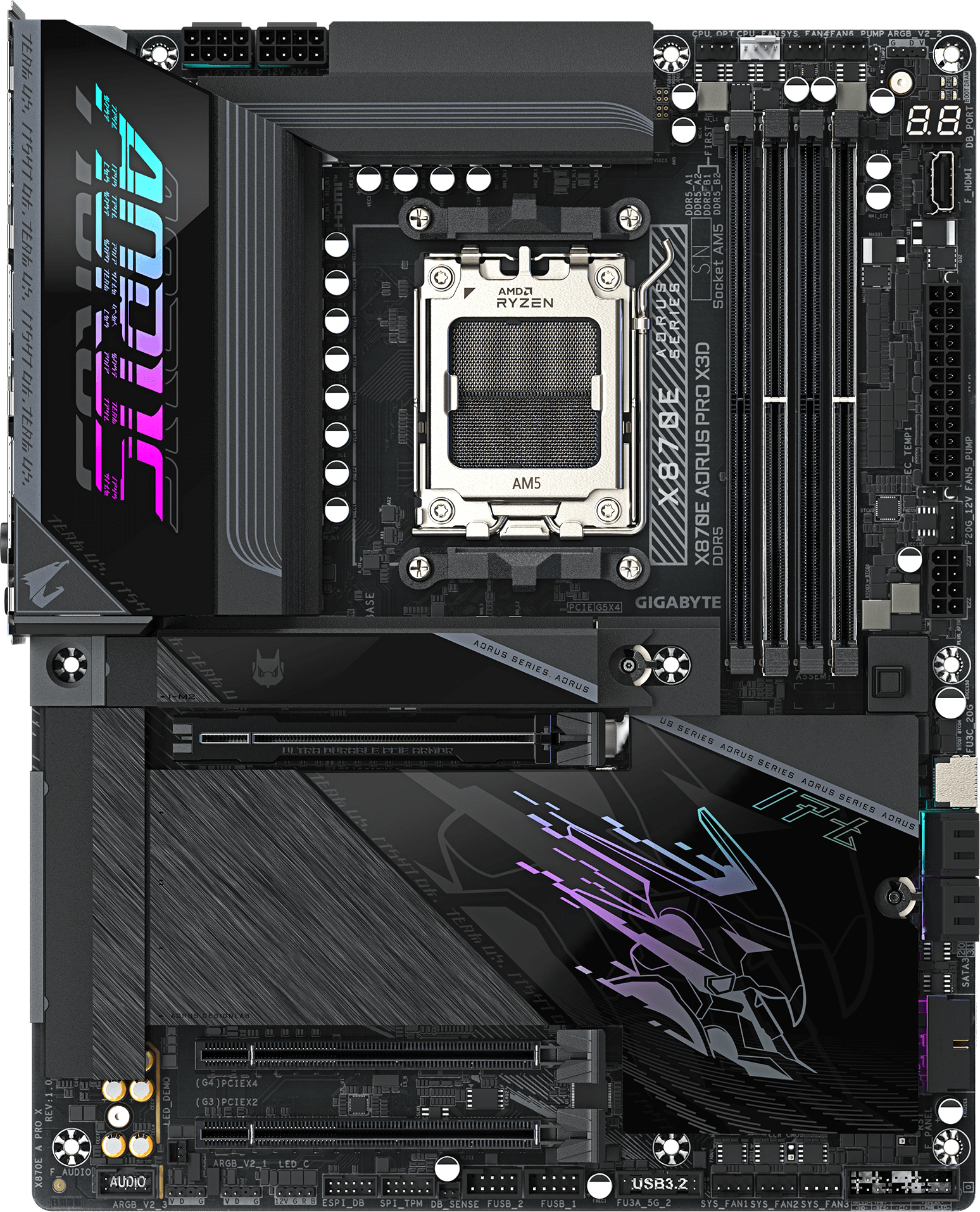 Материнская плата GIGABYTE X870E AORUS PRO X3D (X870E A PRO X) фото 2