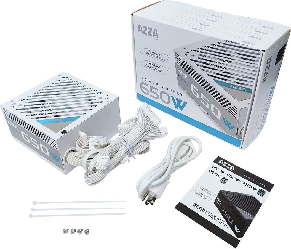 Блок живлення AZZA 650W PSAZ-650B-WHITE (PSAZ-650B-WHITE)фото3