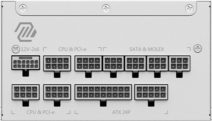 Блок питания MSI 1000W MAG A1000GL PCIE5 WHITE (MAG A1000GL PCIE5 WHITE) фото 