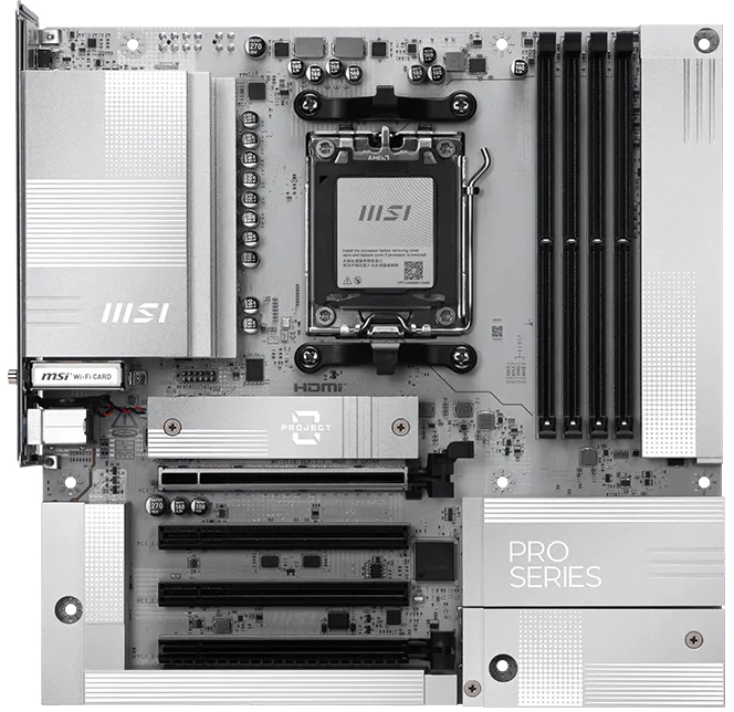 Материнская плата MSI PRO B850M-A WIFI PZ (PRO B850M-A WIFI PZ) фото 