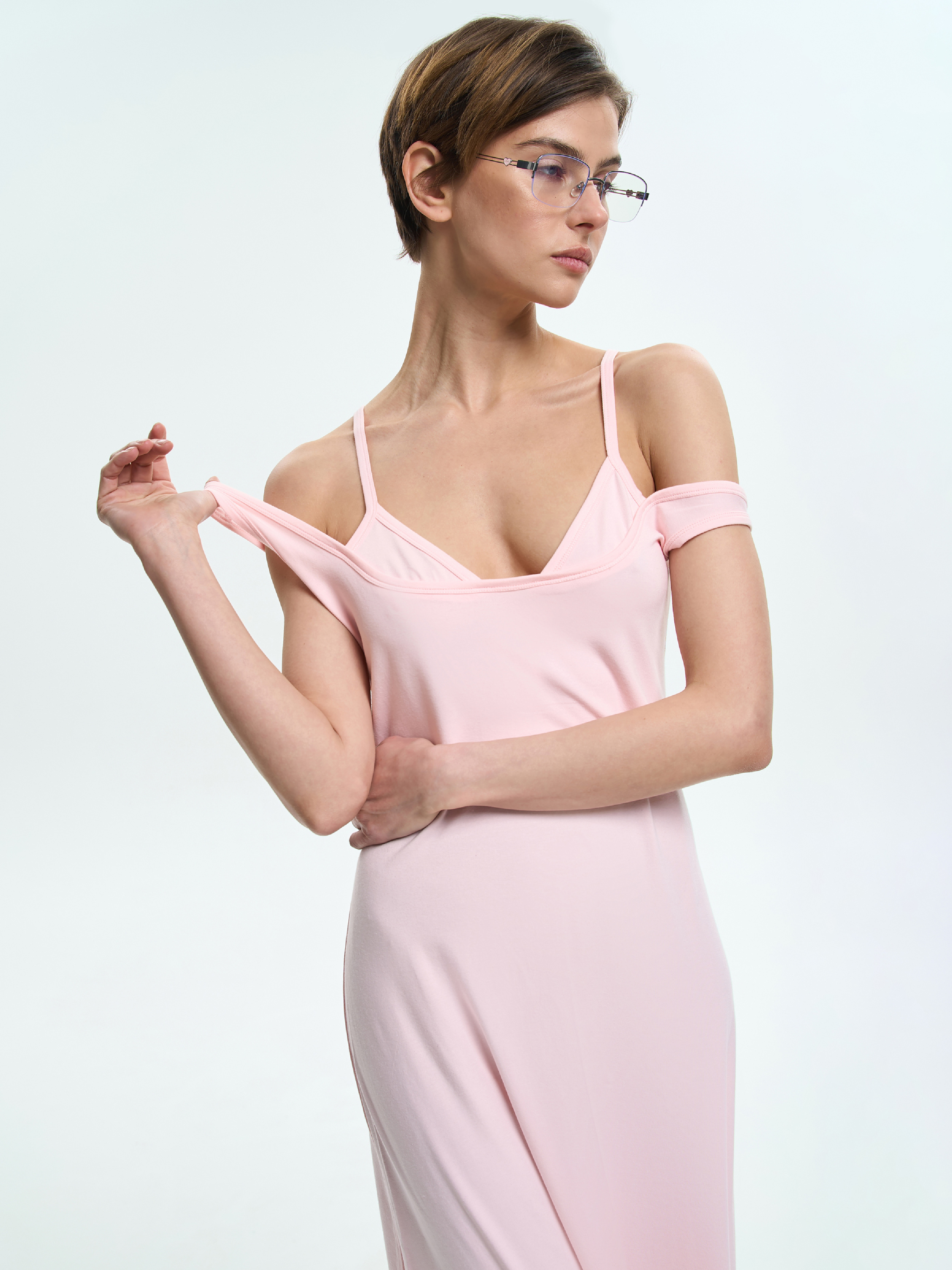 Сукня Roza 250733 XL світло-рожевафото6